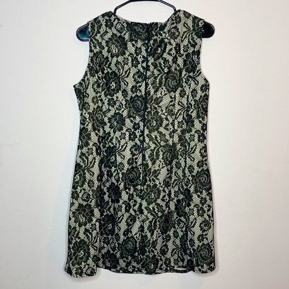 ❤️ 🆕 AX PARIS VINTAGE Party Dress black fishnet flowers NWOT - Picture 3 of 10